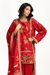 3PC Rawsilk Embroidered Suit IUSTKSD-1066