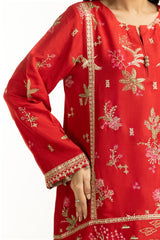 3PC Rawsilk Embroidered Suit IUSTKSD-1066
