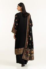 3PC Rawsilk Embroidered Suit IUSTKSD-1072