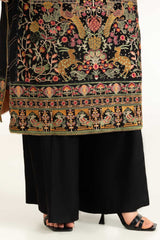3PC Rawsilk Embroidered Suit IUSTKSD-1072