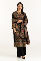 3PC Rawsilk Embroidered Suit IUSTKSD-1072