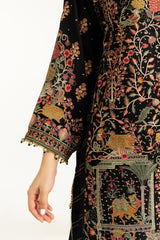 3PC Rawsilk Embroidered Suit IUSTKSD-1072