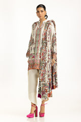 3PC Rawsilk Embroidered Suit IUSTKSD-1074