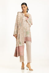 3PC Rawsilk Embroidered Suit IUSTKSD-1184