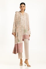 3PC Rawsilk Embroidered Suit IUSTKSD-1184