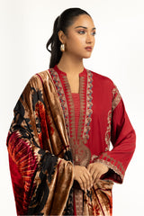 3PC Rawsilk Embroidered Suit IUSTKSD-1311