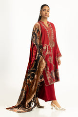 3PC Rawsilk Embroidered Suit IUSTKSD-1311