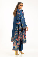 3PC Rawsilk Embroidered Suit IUSTKSD-622