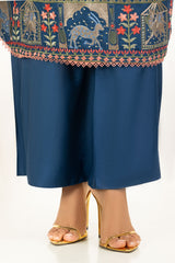 3PC Rawsilk Embroidered Suit IUSTKSD-622