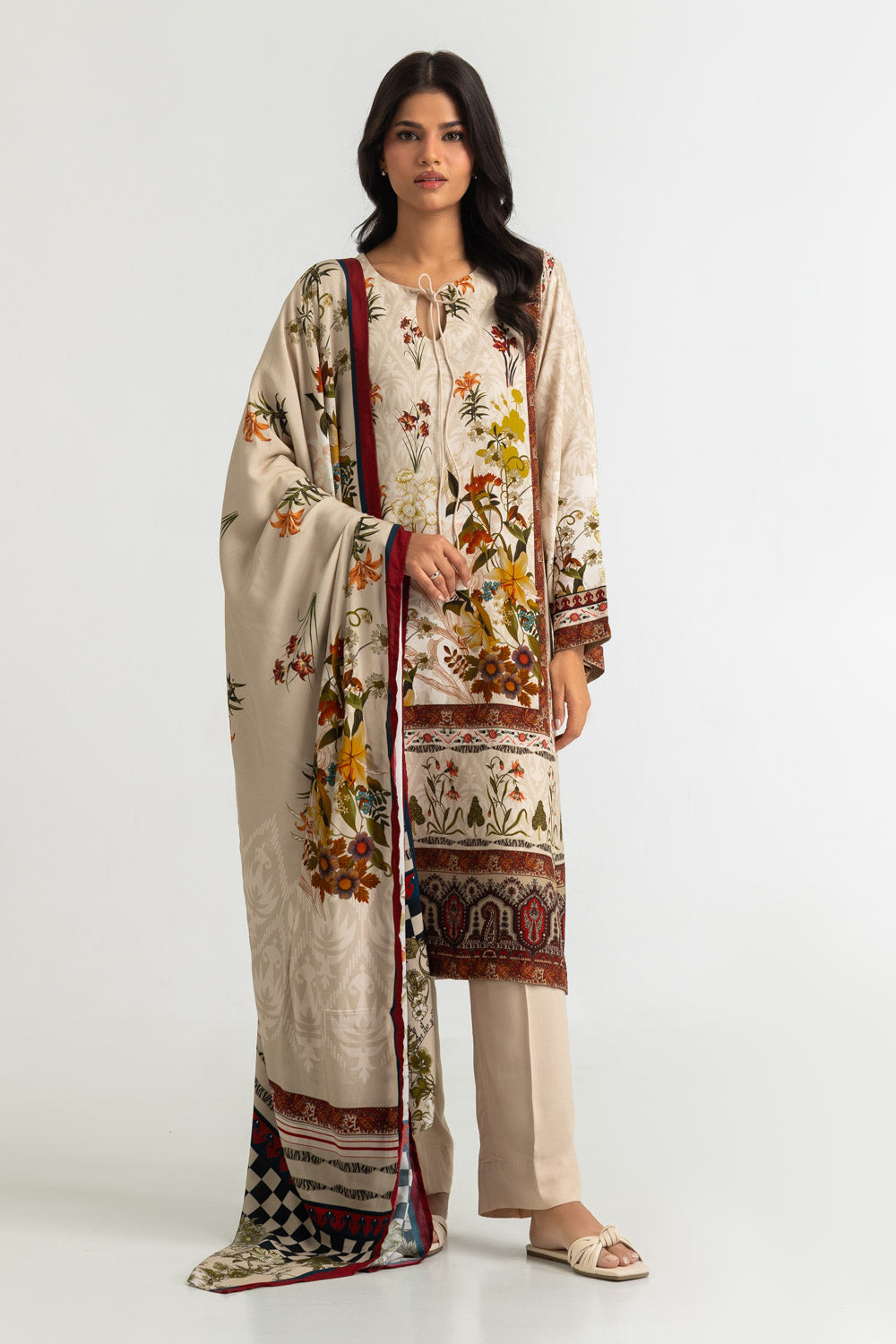 3PC Rayon Printed Suit