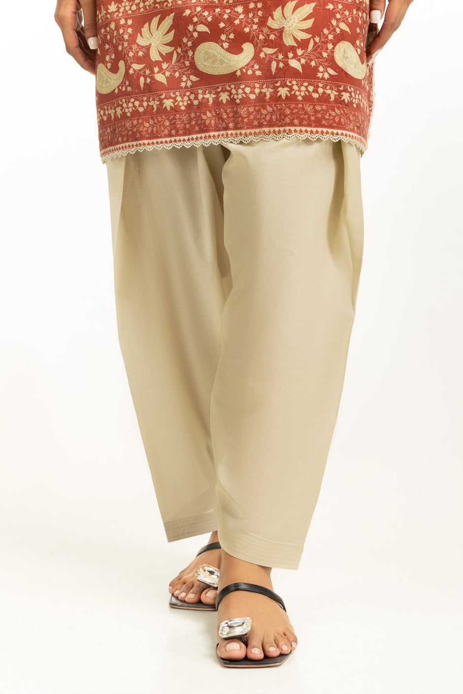 3PC Self Jacquard Printed Suit