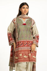 3PC Self Jacquard Printed Suit IUSTKSD-1169