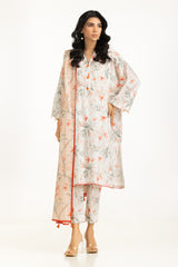 3PC Self Jacquard Printed Suit IUSTKSD-1171