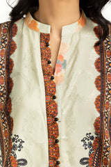 3PC Self Jacquard Printed Suit IUSTKSD-1173