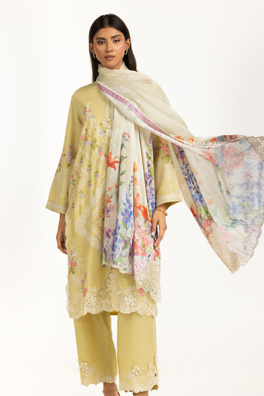 3PC Swiss Lawn Slub Embroidered Suit IPSTD-44733