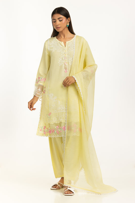 3PC Swiss Lawn Slub Embroidered Suit IPSTD-44737