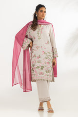 3PC Swiss Lawn Slub Embroidered Suit IPSTD-44854