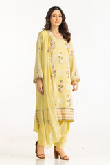 3PC Swiss Voile Embroidered Suit IUSTKSD-2151