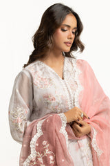 3PC Tennis Net Printed Suit With Embroidered IPSTD-44784