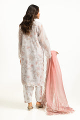 3PC Tennis Net Printed Suit With Embroidered IPSTD-44784