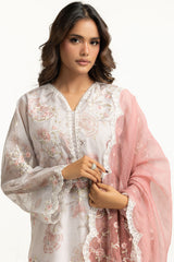 3PC Tennis Net Printed Suit With Embroidered IPSTD-44784