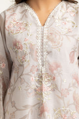 3PC Tennis Net Printed Suit With Embroidered IPSTD-44784