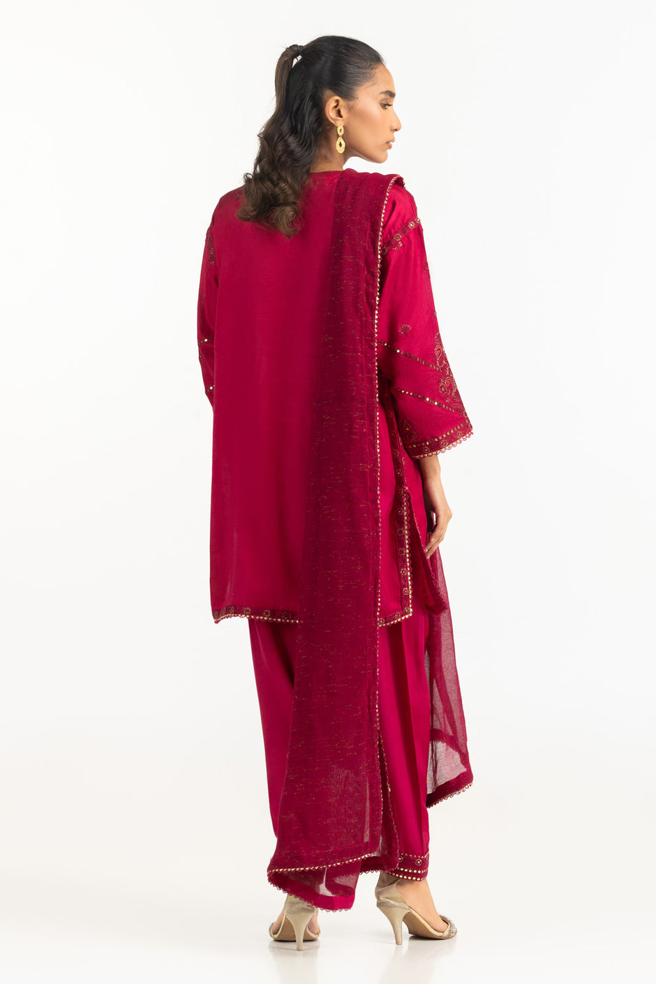 3PC Thai Silk Embroidered Suit