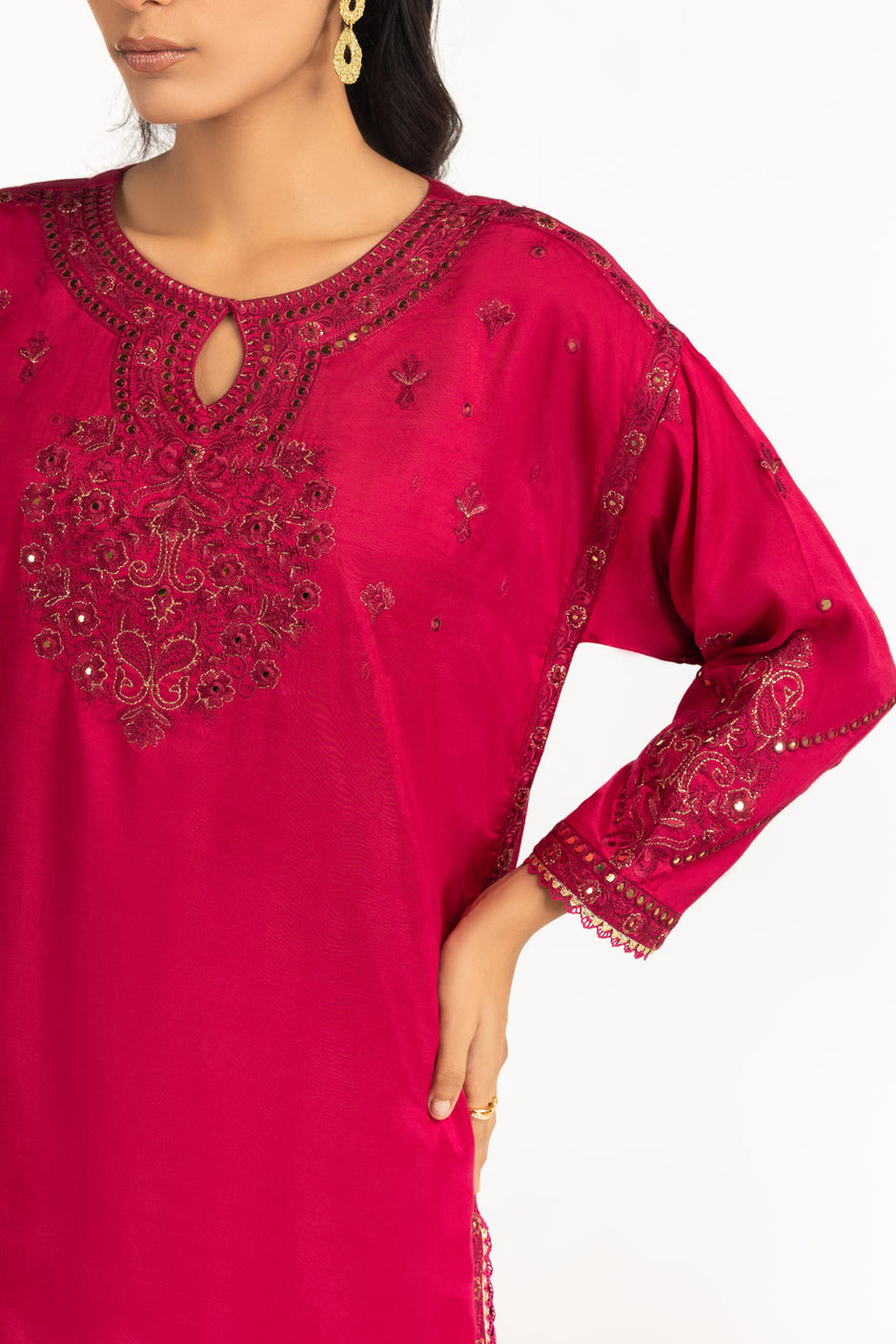 3PC Thai Silk Embroidered Suit