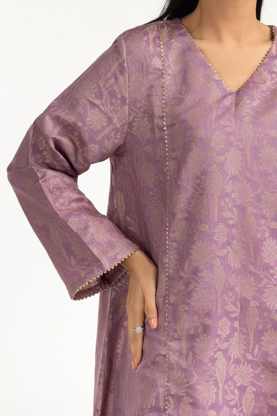3PC Viscose Jacquard Suit