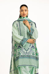 3PC Viscose Khaddar Printed Suit IUSTKSD-1387