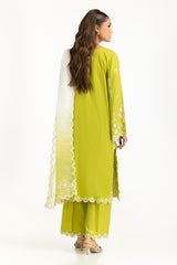 3PC Viscose Raw Silk Embroidered Suit IPSTD-44744