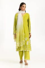 3PC Viscose Raw Silk Embroidered Suit IPSTD-44744