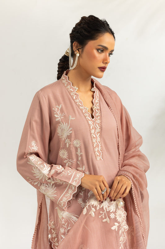 3PC Viscose Rawsilk Embroidered Suit IPSTD-44741