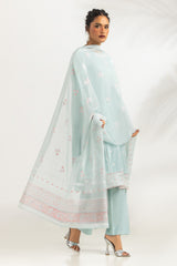 3PC Viscose Rawsilk Embroidered Suit IPSTD-44743