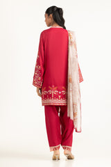 3PC Viscose Rawsilk Embroidered Suit IPSTD-44745
