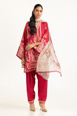 3PC Viscose Rawsilk Embroidered Suit IPSTD-44745
