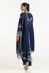 3PC Viscose Rawsilk Embroidered Suit IPSTD-44746