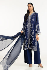 3PC Viscose Rawsilk Embroidered Suit IPSTD-44746
