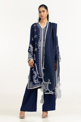 3PC Viscose Rawsilk Embroidered Suit IPSTD-44746