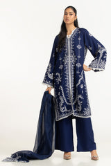 3PC Viscose Rawsilk Embroidered Suit IPSTD-44746