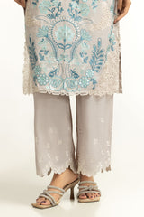 3PC Viscose Rawsilk Embroidered Suit IPSTD-44859