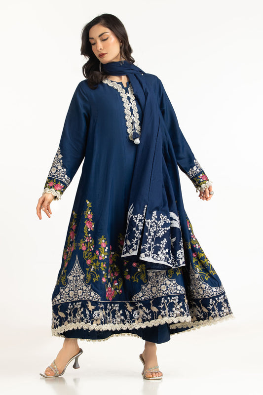 3PC Viscose Rawsilk Embroidered Suit IPSTD-55116