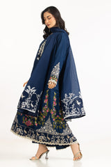 3PC Viscose Rawsilk Embroidered Suit IPSTD-55116