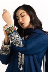 3PC Viscose Rawsilk Embroidered Suit IPSTD-55116
