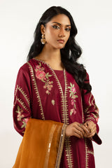 3PC Viscose Rawsilk Embroidered Suit IPSTD-55258