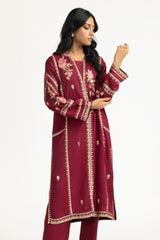 3PC Viscose Rawsilk Embroidered Suit IPSTD-55258