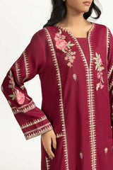3PC Viscose Rawsilk Embroidered Suit IPSTD-55258