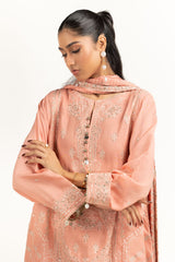 3PC Viscose Rawsilk Embroidered Suit IPSTD-77416