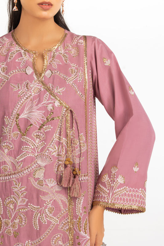 3PC Viscose Rawsilk Embroidered Suit IPSTD-77420