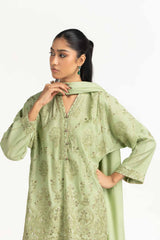 3PC Viscose Rawsilk Embroidered Suit IPSTD-77421